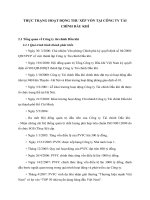 THỰC TRẠNG HOẠT ĐỘNG THU XẾP VỐN TẠI CÔNG TY TÀI CHÍNH DẦU KHÍ