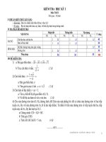 Tài liệu Kiểm tra học kì 1.  NH: 2010_2011