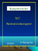 Tài liệu Chuong I-Bai 15-Phan Tich Mot So Ra Thua So Nguyen To