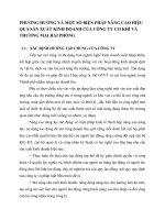 PHƯƠNG HƯỚNG VÀ MỘT SỐ BIỆN PHÁP NÂNG CAO HIỆU QUẢ SẢN XUẤT KINH DOANH CỦA CÔNG TY CƠ KHÍ VÀ THƯƠNG MẠI HẢI PHÒNG