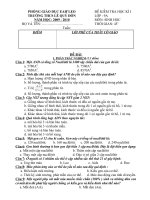 Gián án Đề KT HKI sinh hoc 9(2)