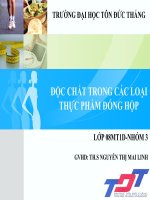 Tài liệu độc tố trong thực phẩm đóng hộp