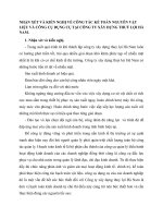 NHẬN XÉT VÀ KIẾN NGHỊ VỀ CÔNG TÁC KẾ TOÁN NGUYÊN VẬT LIỆU VÀ CÔNG CỤ DỤNG CỤ TẠI CÔNG TY XÂY DỰNG THUỶ LỢI HÀ NAM