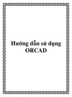 Tài liệu hướng dẫn sử dụng ORCAD
