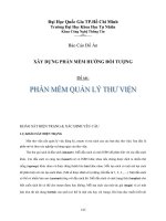 Đề tài : Phần mềm quản lý thư viện