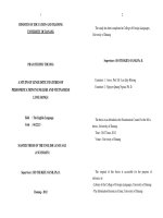 A study of linguisitc features of personification in english and vietnamese love songs 