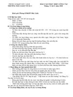 BÁO CÁO CÔNG TÁC THÁNG 11&12 TRƯỜNG MG VÕ XU I