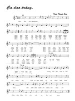 Bài hát ca dao trăng - Trần Thanh Sơn (lời bài hát có nốt)