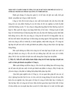 NHẬN XÉT VÀ KIẾN NGHỊ VỀ CÔNG TÁC QUẢN KẾ TOÁN CHI PHÍ SẢN XUẤT VÀ TÍNH GIÁ THÀNH SẢN PHẨM TẠI CÔNG TY TNHH SƠN HÀ