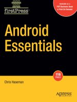 Đề tài Android essentials 