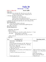 Bài soạn tuan 20 lop 1