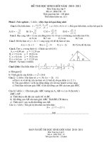 Bài soạn ĐỀ THI HỌC SINH GIỎI + DAP AN TOAN 9 HAY 3