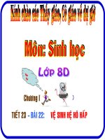 Tài liệu Tiết 23-Vệ sinh hệ hô hấp