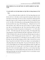 HOẠT ĐỘNG CỦA CÁC QUỸ ĐẦU TƯ CHỨNG KHOÁN TẠI VIỆT NAM