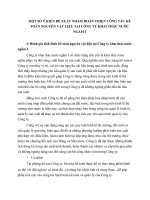 MỘT SỐ Ý KIẾN ĐỀ XUẤT NHẰM HOÀN THIỆN CÔNG TÁC KẾ TOÁN NGUYÊN VẬT LIỆU TẠI CÔNG TY KHAI THÁC NƯỚC NGẦM I