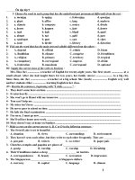 Bài soạn Anh văn 9 (Fame) Tập 6