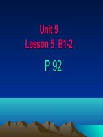Bài giảng UNIT 9 - LESSON B1-2 (G7)