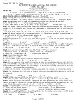 Tài liệu Đề thi thử ĐH có đáp án chi tiết