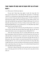 Thực trạng về hiệu quả sử dụng vốn tại Sở giao dịch I.