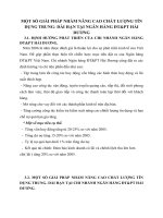 MỘT SỐ GIẢI PHÁP NHẰM NÂNG CAO CHẤT LƯỢNG TÍN DỤNG TRUNG- DÀI HẠN TẠI NGÂN HÀNG ĐT&PT HẢI DƯƠNG