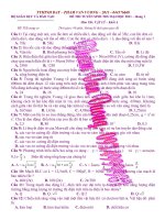 Gián án DE THI THU 2 - THANG 1 - NAM 2011