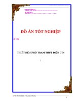 Đồ án tốt nghiệp: Thiết kế sơ bộ thủy điện 1