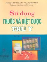 sử dụng thuốc và biệt dược thú y tập 3