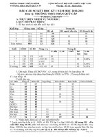Gián án BAO CAO SƠ KẾT HỌC KỲ I NH 2010-2011