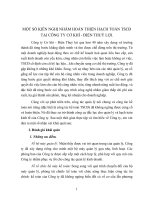 MỘT SỐ KIẾN NGHỊ NHẰM HOÀN THIỆN HẠCH TOÁN TSCĐ TẠI CÔNG TY CƠ KHÍ