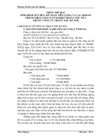 Tình hình tổ chức kế toán tiền lương và các khoản trích theo lương ở Xí nghiệp thoát nước số 3 trực thuộc Công ty Thoát nước Hà Nội.