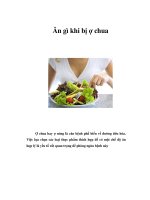 Ăn gì khi bị ợ chua