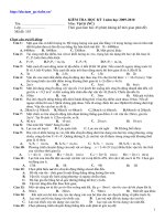 Đề mẫu thi HKI Lý 10 số 4