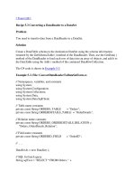 Converting a DataReader to a DataSet