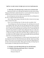 NHỮNG VẤN ĐỀ CƠ BẢN VỀ HIỆU QUẢ SẢN XUẤT KINH DOANH