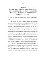 PHƯƠNG HƯỚNG VÀ GIẢI PHÁP HOÀN THIỆN Tổ chức hạch toán kế toán trong các cơ sở y tế với việc tăng cường quản lý tài chính ngành Y tế Việt Nam