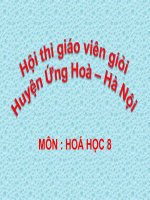 Bài giảng Tiếi 37 - HÓA  8 .