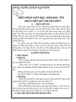 Gián án SKKN KC LOP 2011