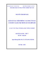 Giám sát sau tiêm phòng vaccine cúm gia cầm h5n1 tại hà nội trong 02 năm 2009 2010 