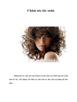 Chăm sóc tóc xoăn