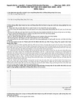 ĐỀ CƯƠNG ÔN TẬP HỌC KÌ II NĂM HỌC 2009 - MÔN ĐỊA LÍ