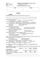 Bài giảng Kiem tra hoc ki I dia 11