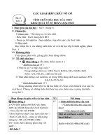 Bài soạn Bài 1: Tính chất hóa học của  o xit