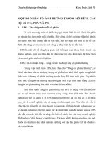 MỘT SỐ NHÂN TỐ ẢNH HƯỞNG TRONG MÔ HÌNH CÁC HỆ SỐ