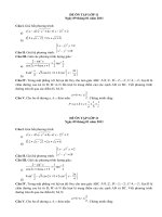 Bài soạn Đề Ôn tập lớp 11 (13/1/2011)