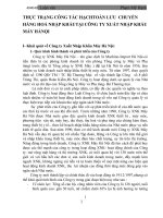 THỰC TRẠNG CÔNG TÁC HẠCHTOÁN LƯU  CHUYỂN HÀNG HOÁ NHẬP KHẨUTẠI CÔNG TY XUẤT NHẬP KHẨU MÁY HÀNỘI