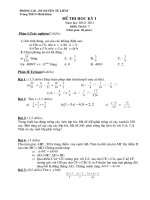 Tài liệu Đề thi HKI 10-11