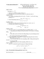 Đề thi thử đại học Trường Lê Hồng Phong