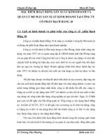 ĐẶC ĐIỂM HOẠT ĐỘNG SẢN XUẤT KINH DOANH VÀ QUẢN LÝ BỘ MÁY SẢN XUẤT KINH DOANH TẠI CÔNG TY CỔ PHẦN BẠCH ĐẰNG 10