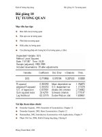 KINH TỆ LƯỢNG ỨNG DỤNG