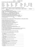 Gián án Exercises for unit 10(Hot)